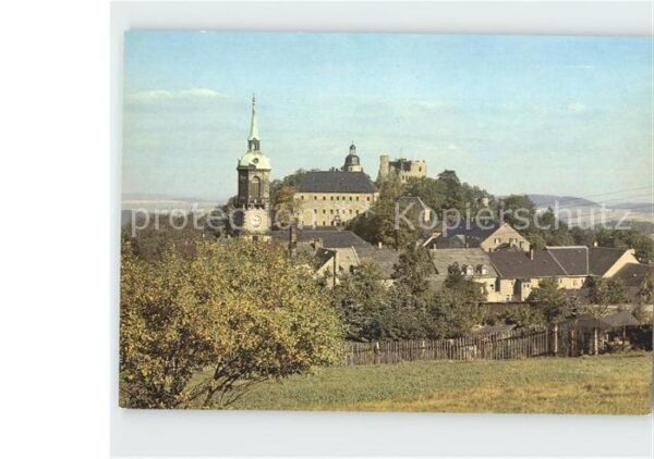 Frauenstein Brand-Erbisdorf Blick auf Schloss und Burgruine