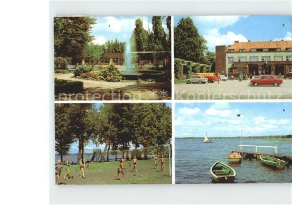 Wandlitz Anlage am Bahnhof Springbrunnen Strandb
