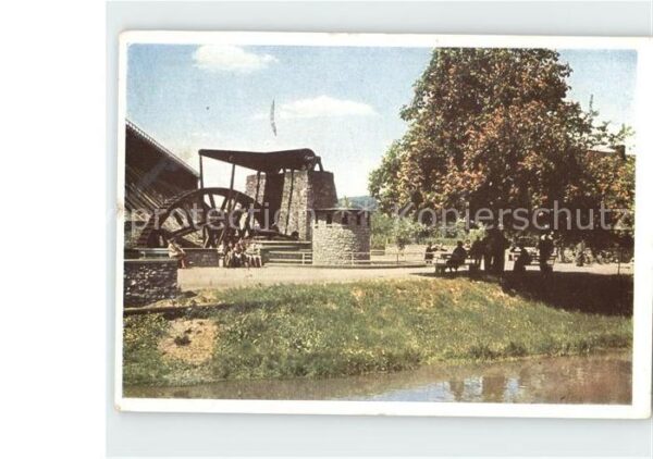 Bad Nauheim Salinenwasserrad Gradierwerke am Ludwig