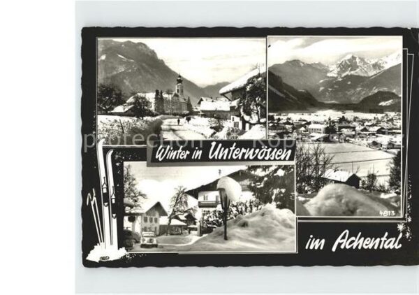 Unterwoessen Winterpanorama Achental Wintersportplat