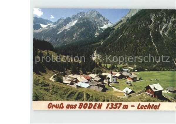 Boden Pfafflar Gesamtansicht mit Alpenpanorama Lechtal