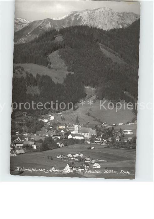 Aflenz Steiermark Gesamtansicht mit Fölzstein Hochschwabg