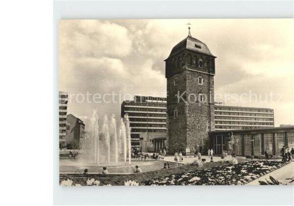 Karl-Marx-Stadt Roter Turm Springbrunnen