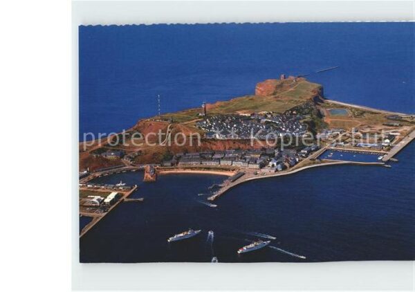 Helgoland Hochseeinsel Nordsee Fliegeraufnahme