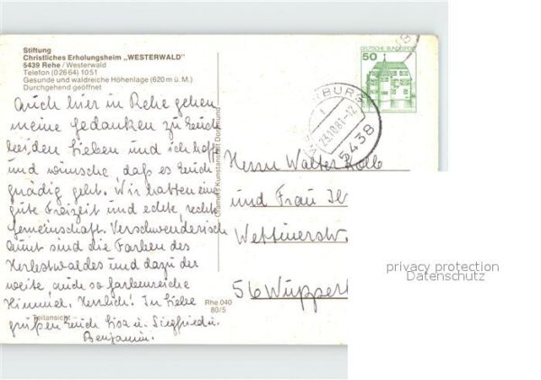 Rehe Westerwald Stiftung Christliches Erholungsheim Wes – Bild 2