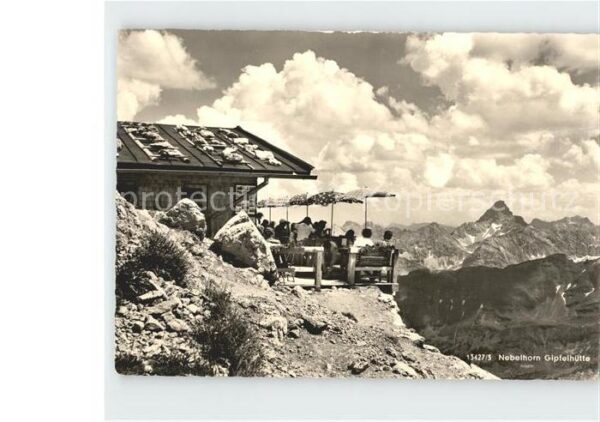 Nebelhorn Gipfelhütte Alpenpanorama