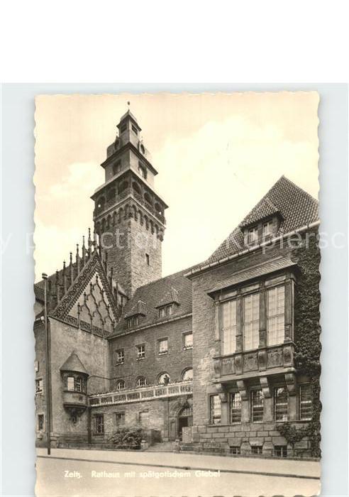 Zeitz Rathaus mit spätgotischem Giebel