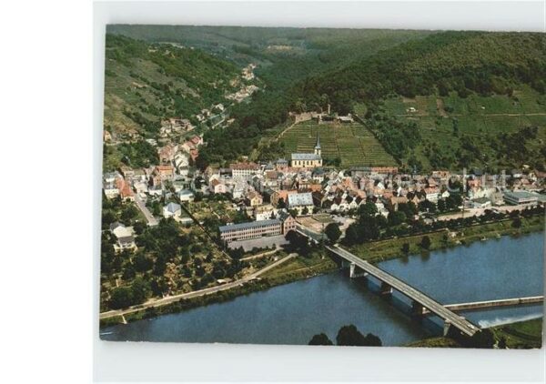 Klingenberg Main Rotweinstadt Brücke Fliegeraufnahme