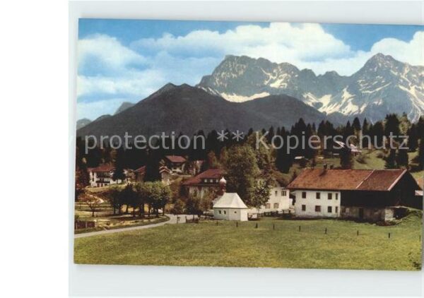 Klais Blick auf Karwendel Gebirge