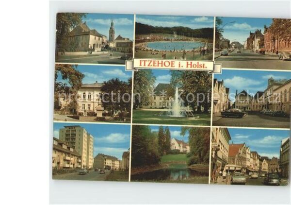 Itzehoe Teilansichten Springbrunnen Schloss Fre