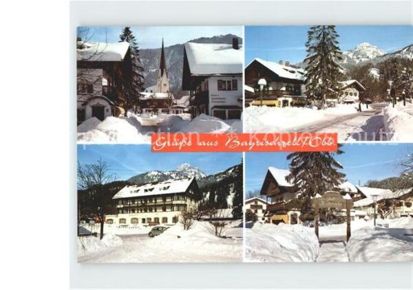 Bayrischzell Ortsansichten Winterpanorama