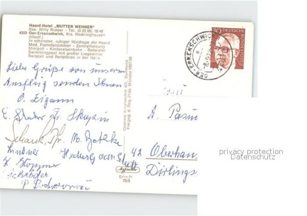 Oer-Erkenschwick Haard Hotel Mutter Wehner Schwimmbad Fl – Bild 2