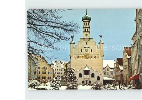 Kempten Allgaeu Rathaus im Winter