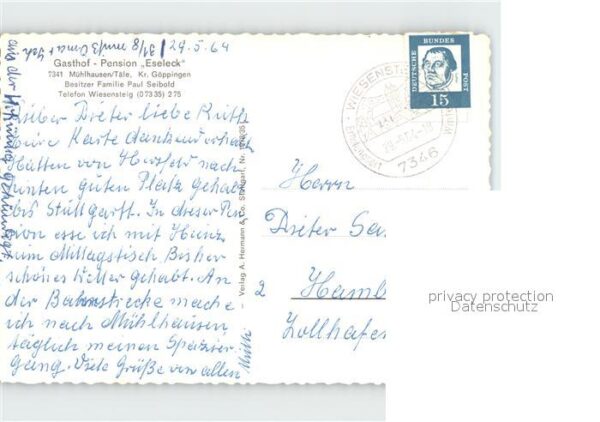Muehlhausen Taele Gasthof Pension Zum Eseleck Gasträume A – Bild 2