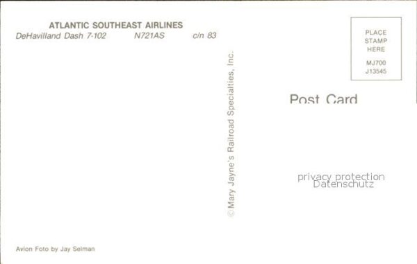 Flugzeuge Zivil Atlantic Southeast Airlines DeHavilland – Bild 2