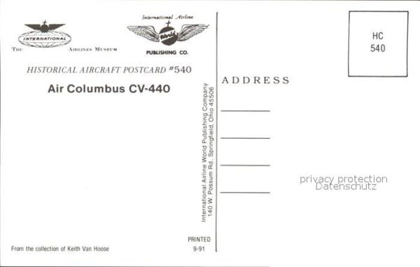 Flugzeuge Zivil Air Columbus CV-440 – Bild 2