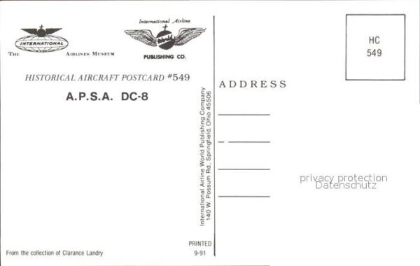 Flugzeuge Zivil A.P.S.A. DC-8 – Bild 2