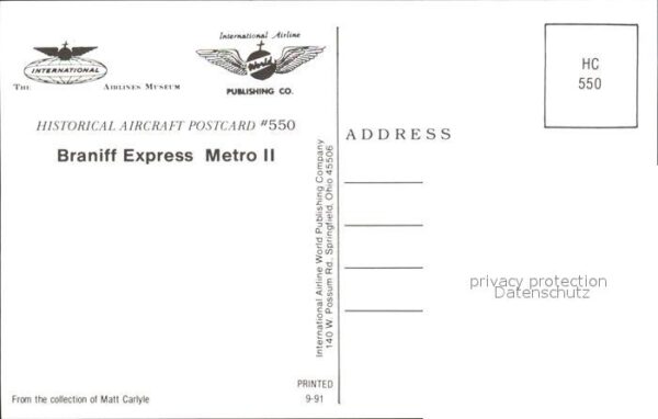 Flugzeuge Zivil Braniff Express Metro II – Bild 2