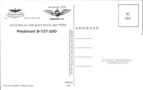 Flugzeuge Zivil Piedmont B-737-200 – Bild 2