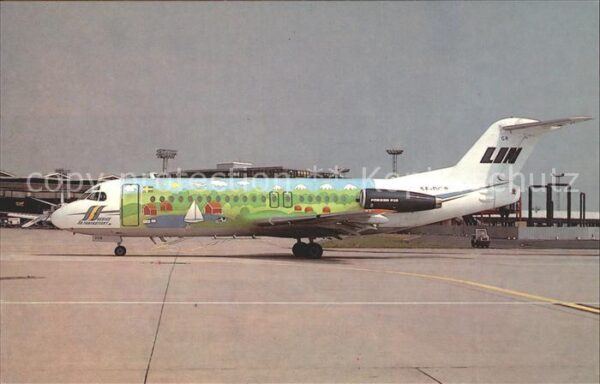 Flugzeuge Zivil Linjeflyg Fokker F.28-4000 SE-DGR c/n 1