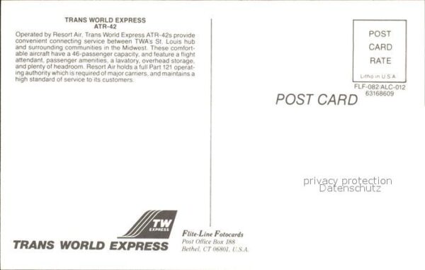 Flugzeuge Zivil Trans World Express ATR-42 – Bild 2