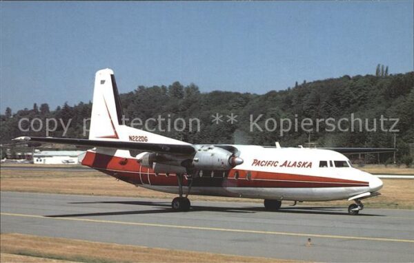 Flugzeuge Zivil Pacific Alaska Airlines Fokker F-27A N2
