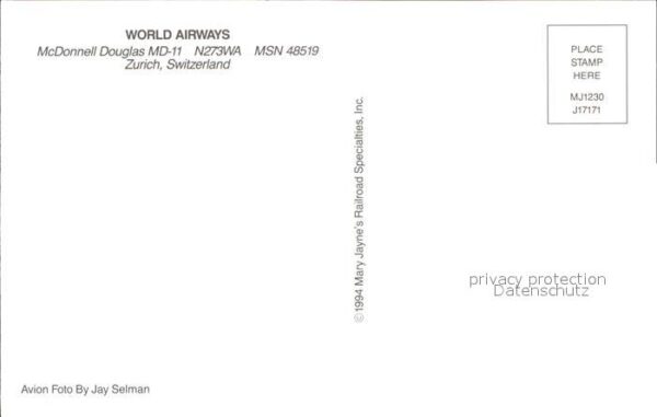 Flugzeuge Zivil World Airways McDonnell Douglas MD-11 N – Bild 2