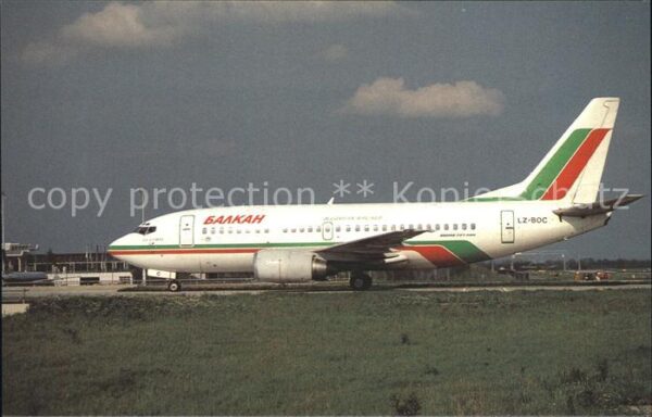 Flugzeuge Zivil Balkan Bulgarian Airlines Boeing 737-50