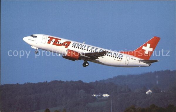 Flugzeuge Zivil TEA Switzerland Boeing 737-3M8 HB-IIA c