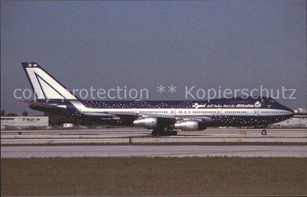 Flugzeuge Zivil Alitalia Boeing 747-200 I-DEMF Baci dal