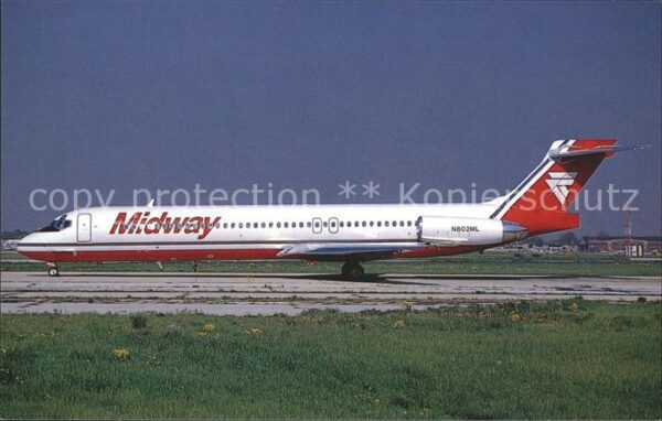 Flugzeuge Zivil Midway McDDouglas MD-87 c/n 19725 N802M