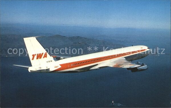 Flugzeuge Zivil TWA Trans World Airlines Boeing 707