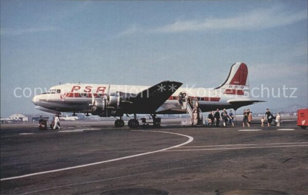 Flugzeuge Zivil PSA Pacific Southwest Airlines DC-4