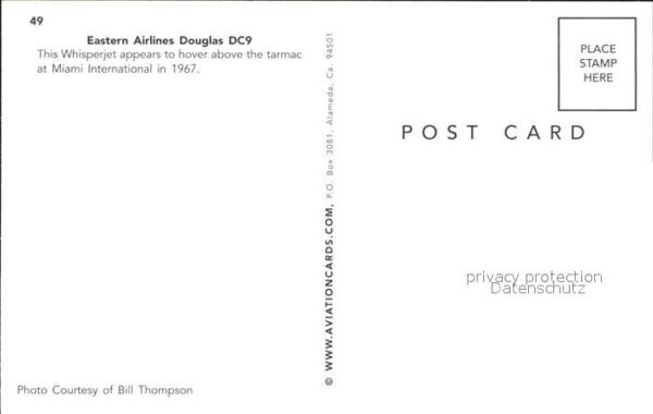 Flugzeuge Zivil Eastern Airlines Douglas DC9 – Bild 2