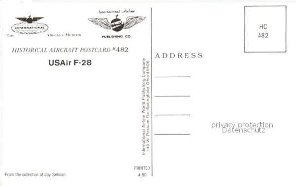 Flugzeuge Zivil USAir F-28 N463AU – Bild 2