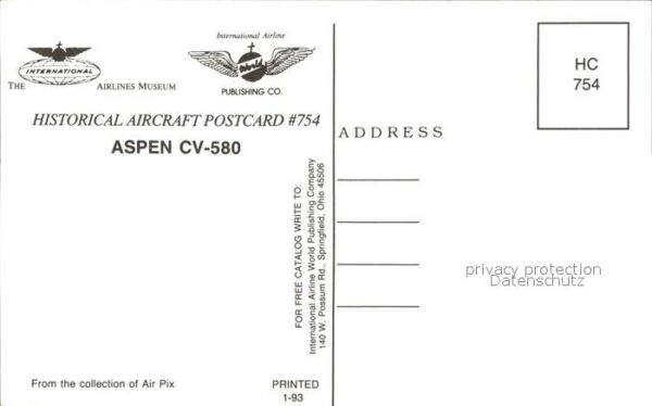 Flugzeuge Zivil Aspen CV-580 – Bild 2