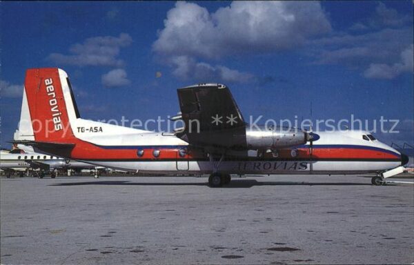 Flugzeuge Zivil Aerovias TG-ASA H.P. Herald 206 c/n 166