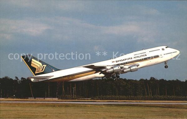 Flugzeuge Zivil Singapore Airlines Boeing 747-312 9V-SK