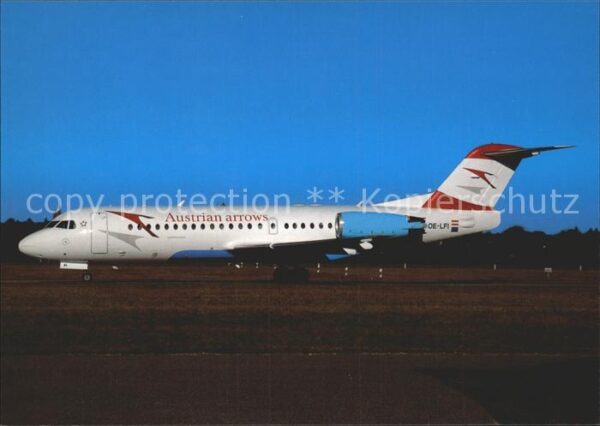 Flugzeuge Zivil Austrian Arrows Fokker 70 OE-LFI c/n 11
