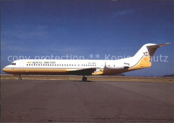 Flugzeuge Zivil Royal Brunei Fokker 100 V8-RB3 c/n 1125