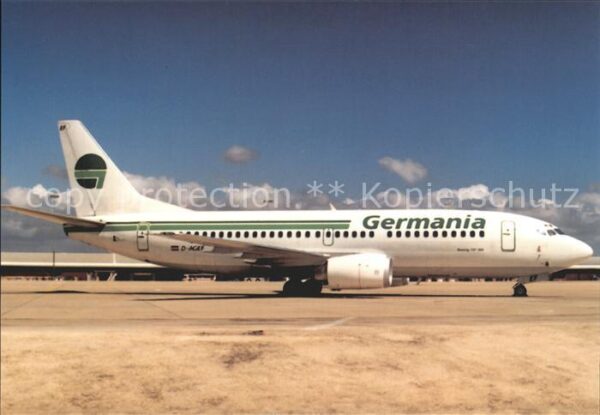 Flugzeuge Zivil Germania Boeing 737-35B D-AGEF N/C 2506