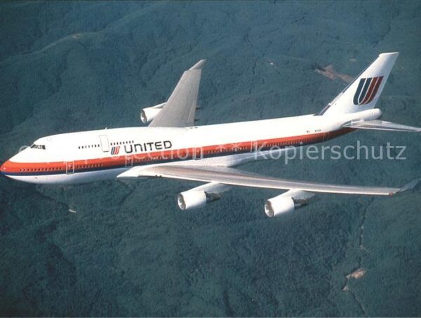 Flugzeuge Zivil United Airlines Boeing 747-400
