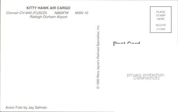 Flugzeuge Zivil Kitty Hawk Air Cargo Convair CV-640 N86 – Bild 2