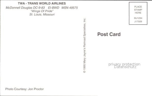 Flugzeuge Zivil TWA Trans World Airlines McDonnell Doug – Bild 2