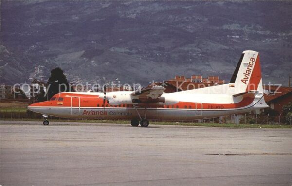 Flugzeuge Zivil Avianca Colombia Fokker 50 PH-AVO cn 20