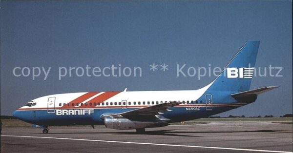 Flugzeuge Zivil Braniff Boeing 737-222