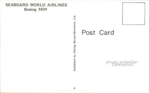 Flugzeuge Zivil Seabord World Airlines Boeing 747F – Bild 2