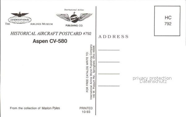 Flugzeuge Zivil Aspen CV-580 – Bild 2