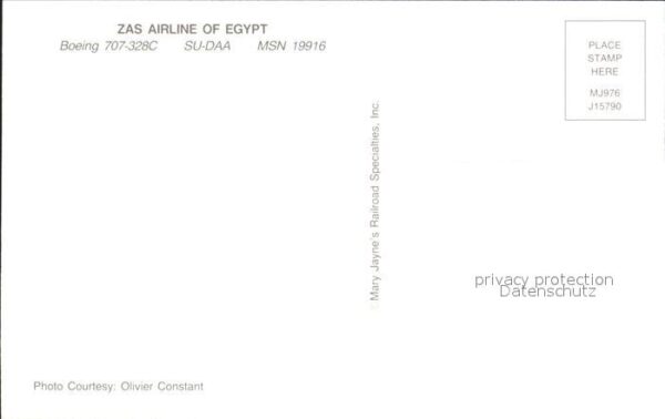 Flugzeuge Zivil ZAS Airlines og Egypt Boeing 707-328C S – Bild 2