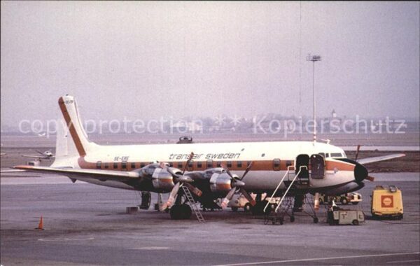Flugzeuge Zivil Transair Sweden Douglas DC-7